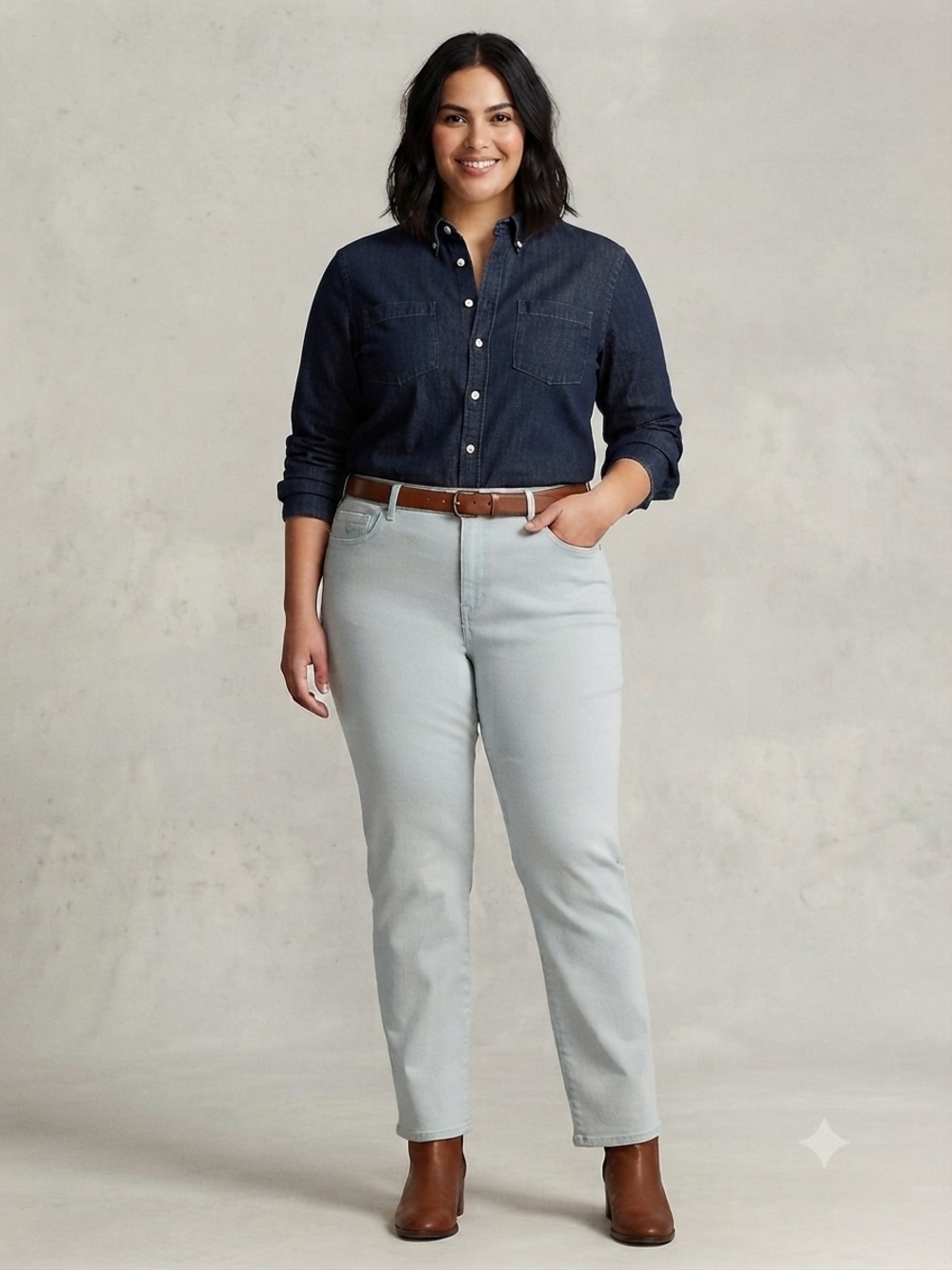 Gloria Vanderbilt Light Blue Straight Leg Jeans